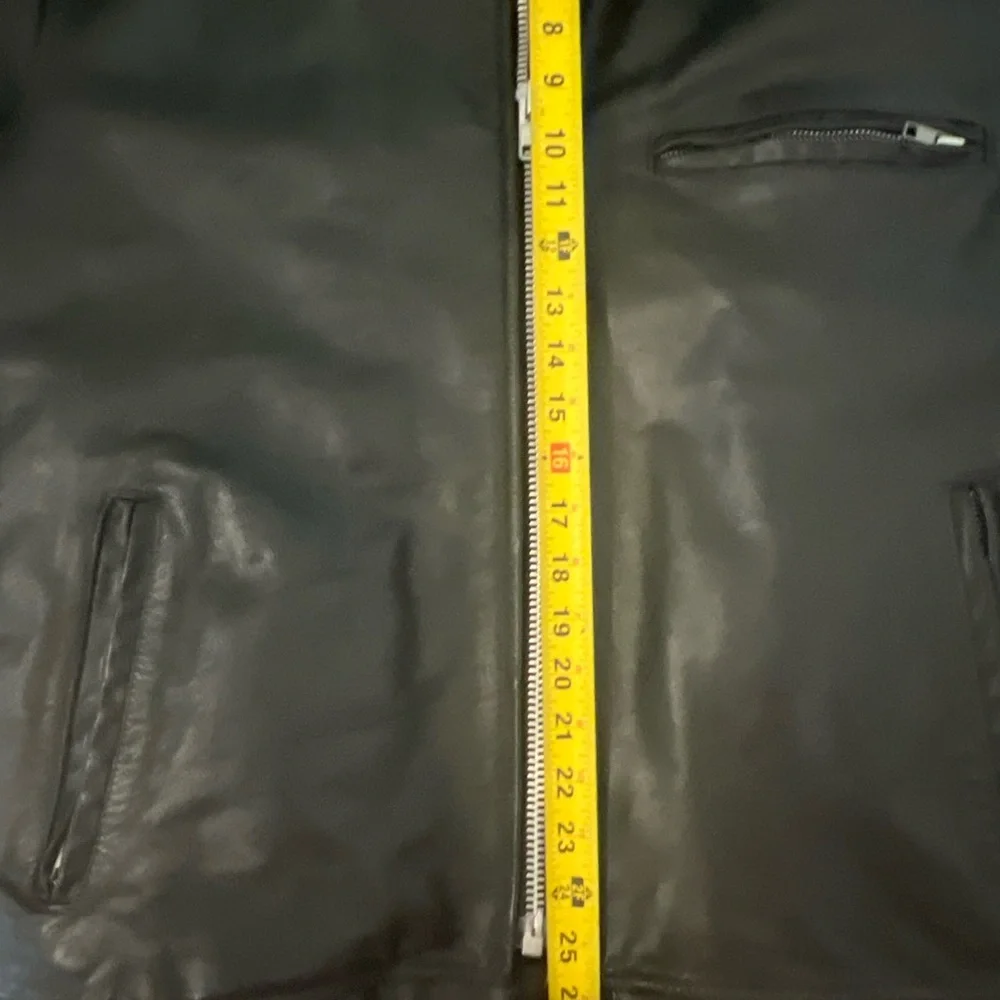 ProTech Performance Real Leather Jacket Thinsulate  Removable Liner Sz L Black - Picture 16 of 16